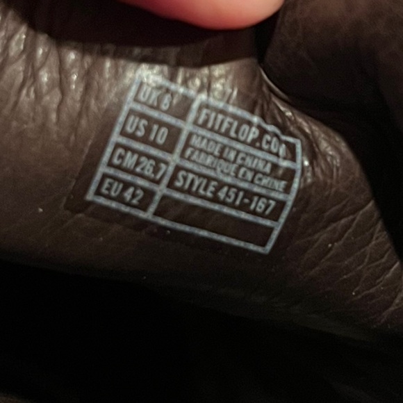 FITFLOP Leather Shearling-lined Winter boots! Size 40/10 - Picture 8 of 9